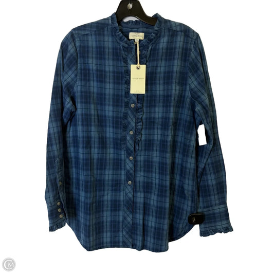 Top Long Sleeve By Lucky Brand In Blue, Size: M