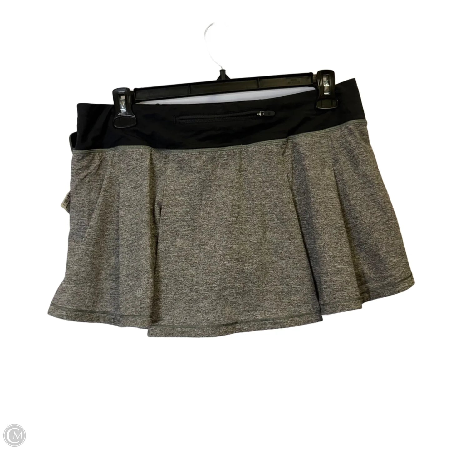 Athletic Skort By Lululemon In Grey, Size: 12