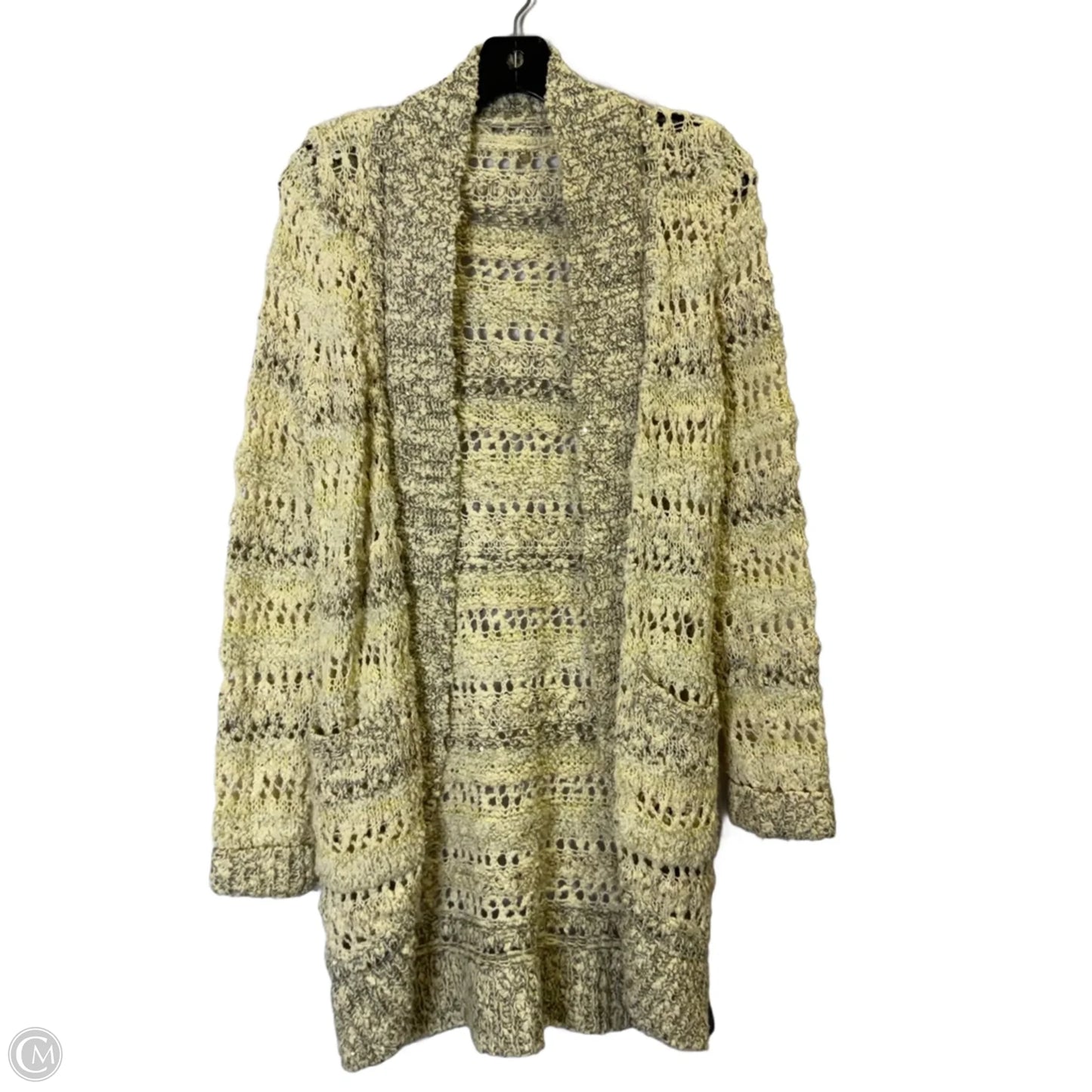 Sweater Cardigan By Knitted And Knotted In Cream, Size: Xs