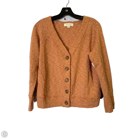 Sweater Cardigan By Two By Vince Camuto In Orange, Size: S