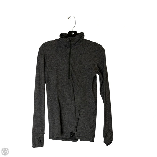 Athletic Top Long Sleeve Collar By Lululemon In Grey, Size: 6