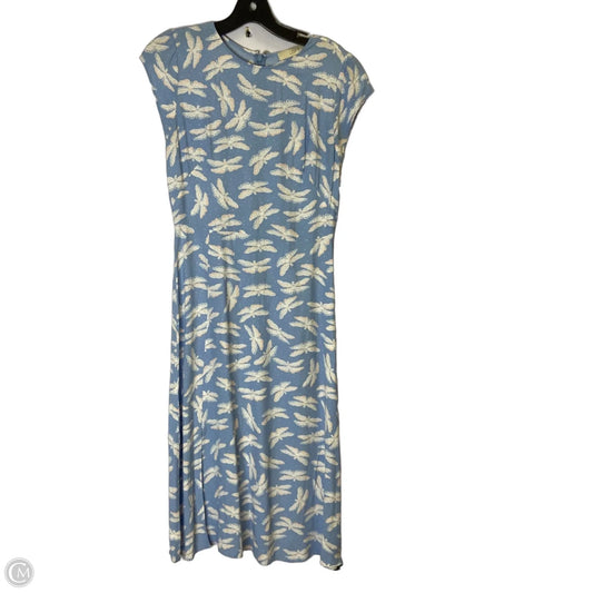 Dress Casual Midi By Loft In Blue, Size: 0