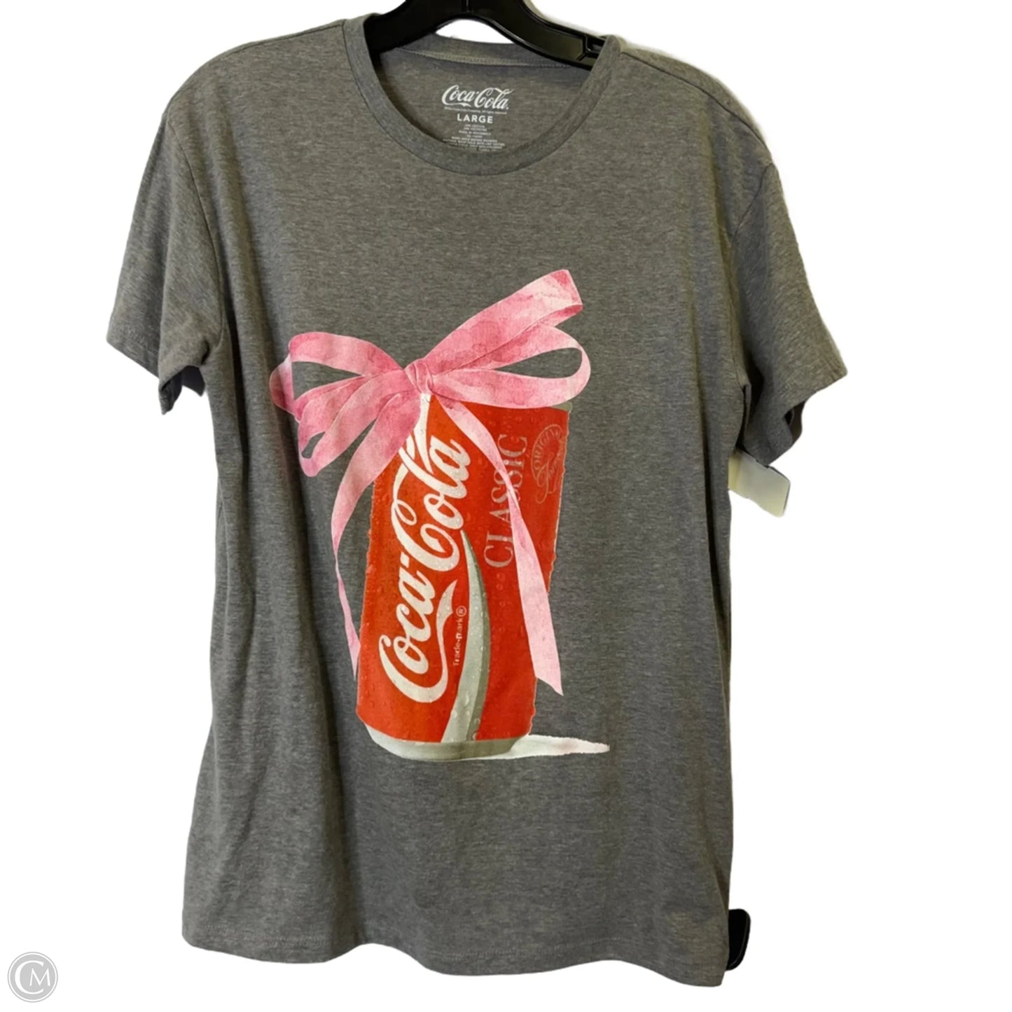 Top Short Sleeve Basic By Clothes Mentor In Grey, Size: L