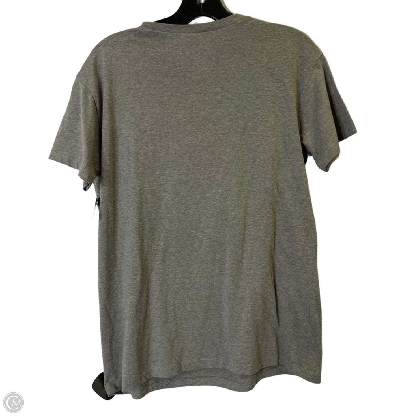 Top Short Sleeve Basic By Clothes Mentor In Grey, Size: L