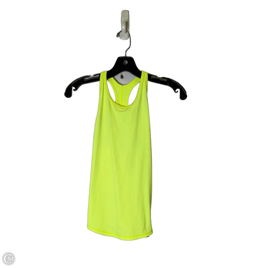 Athletic Tank Top By Lululemon In Yellow, Size: Xs