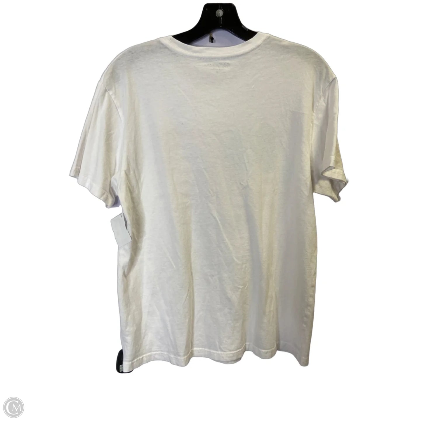 Top Short Sleeve Basic By Clothes Mentor In White, Size: M