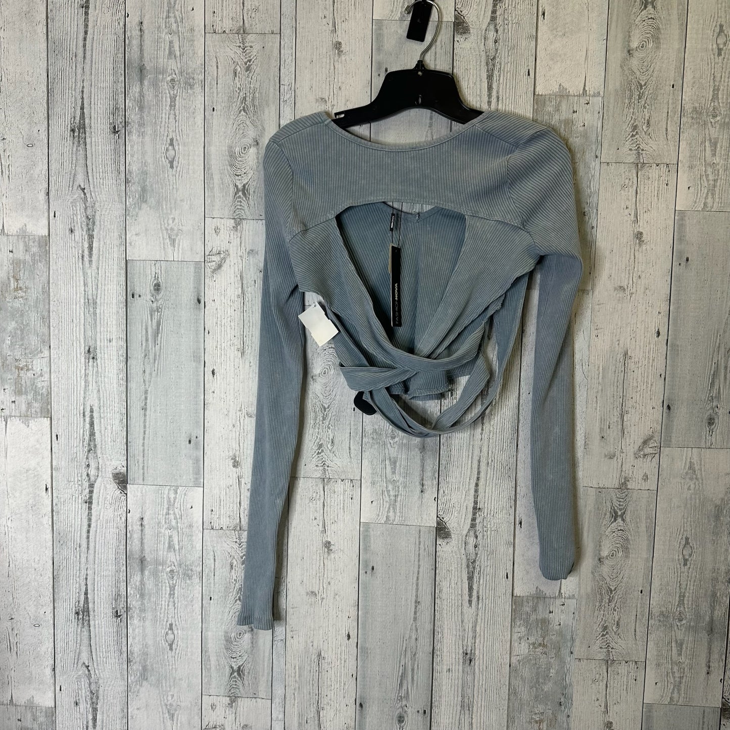 Top Long Sleeve Basic By Fashion Nova In Blue, Size: Xl