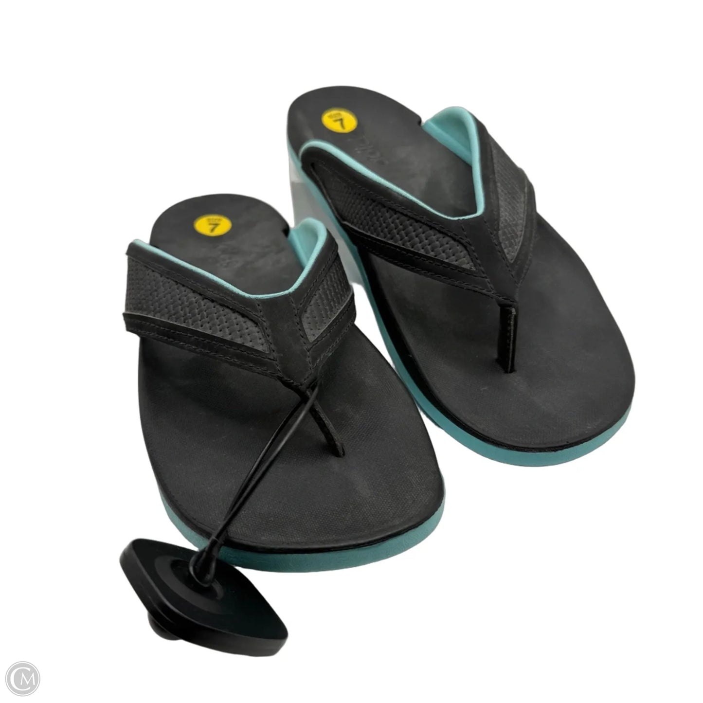 Sandals Flip Flops By Adidas In Grey, Size: 7