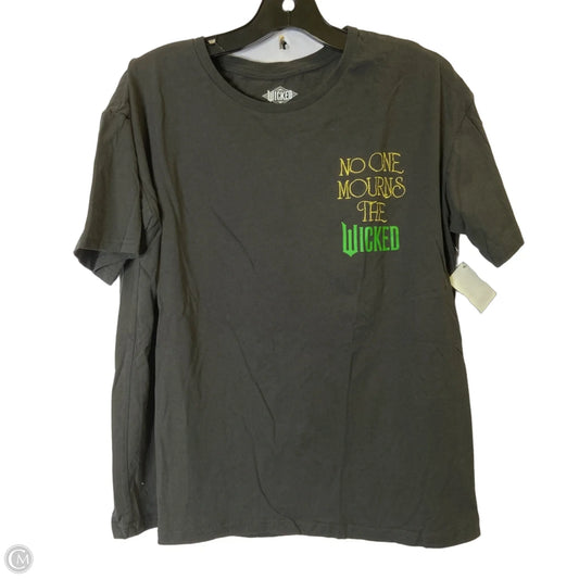 Top Short Sleeve Basic By Clothes Mentor In Grey, Size: M