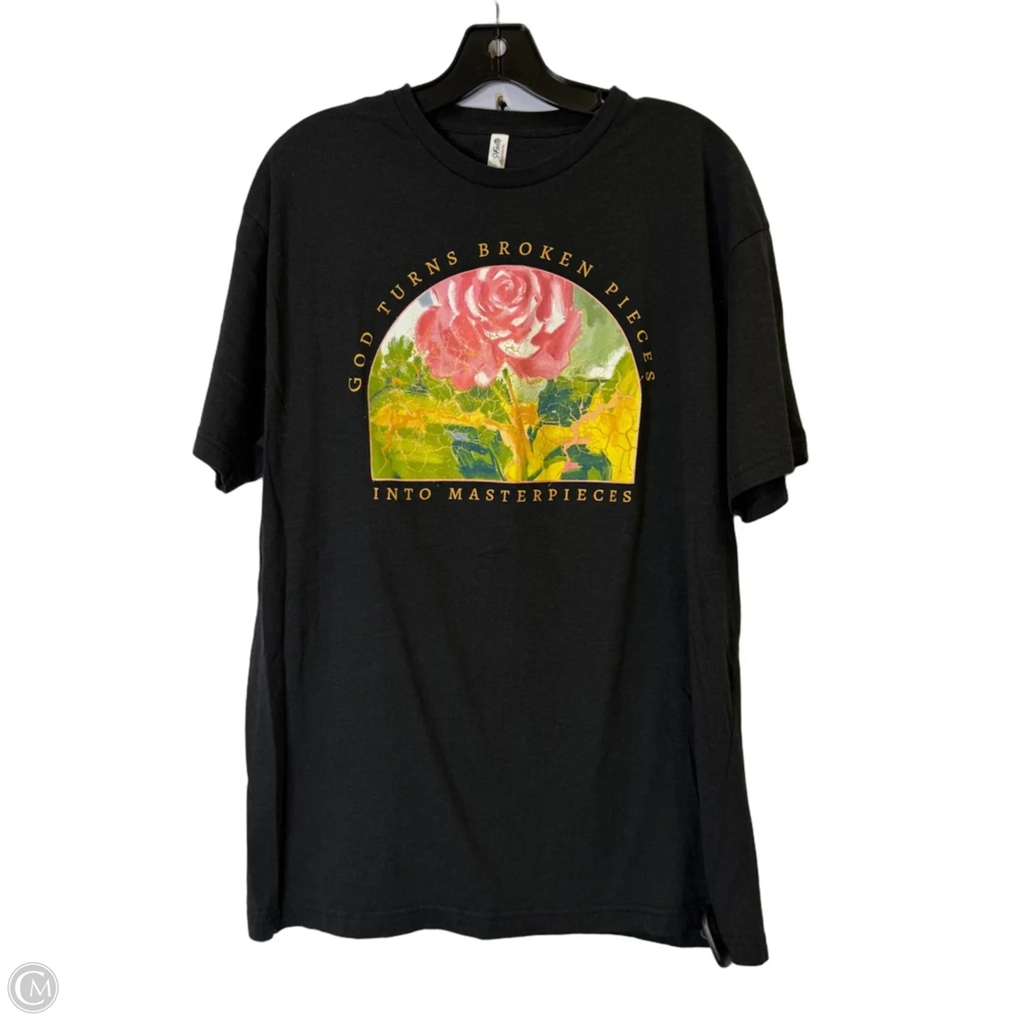 Top Short Sleeve Basic By Clothes Mentor In Black, Size: Xl