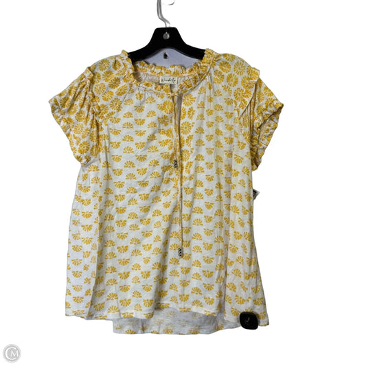 Top Sleeveless By Wonderly In Yellow, Size: Xl
