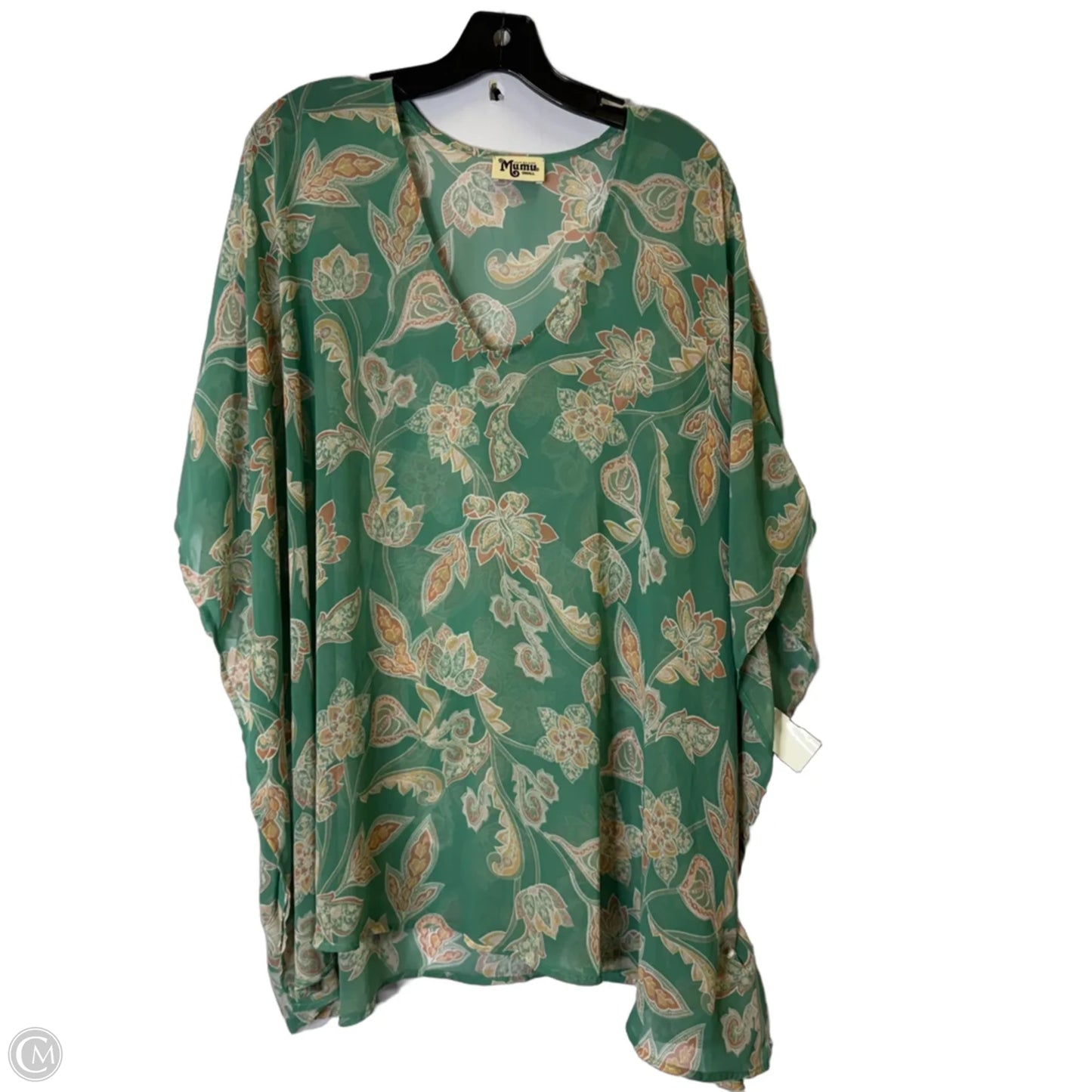 Top Short Sleeve By Mumu In Teal, Size: S