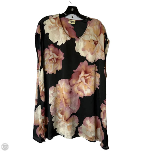 Top Short Sleeve By Mumu In Black, Size: M