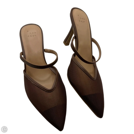 Shoes Heels Stiletto By A New Day In Brown, Size: 8