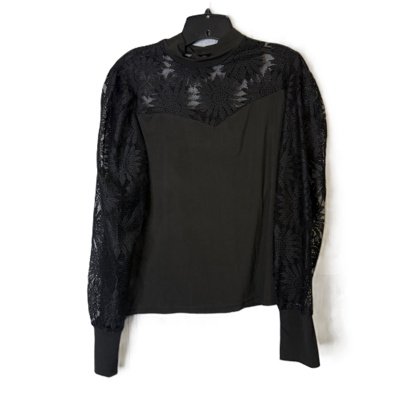 Top Long Sleeve By Shein In Black, Size: Xl