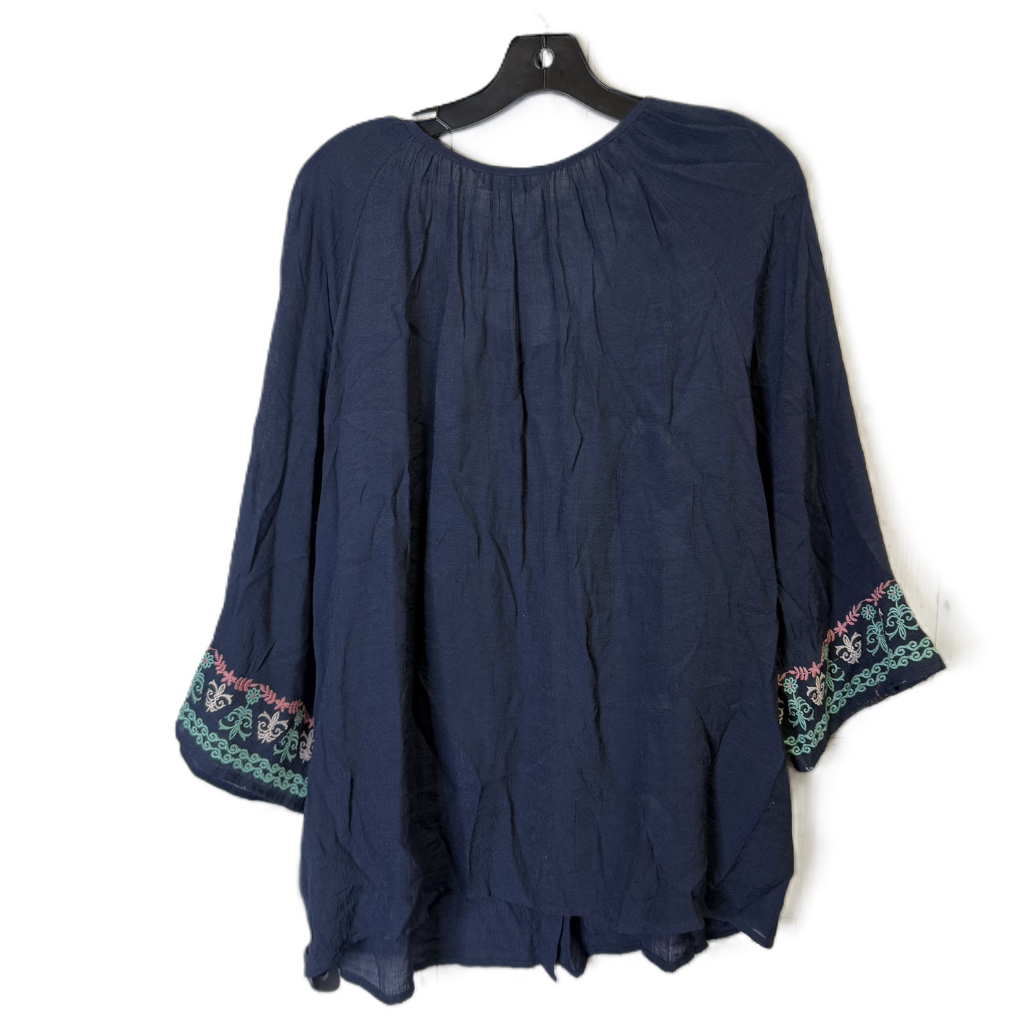 Top Long Sleeve By Christopher And Banks In Blue, Size: Xl