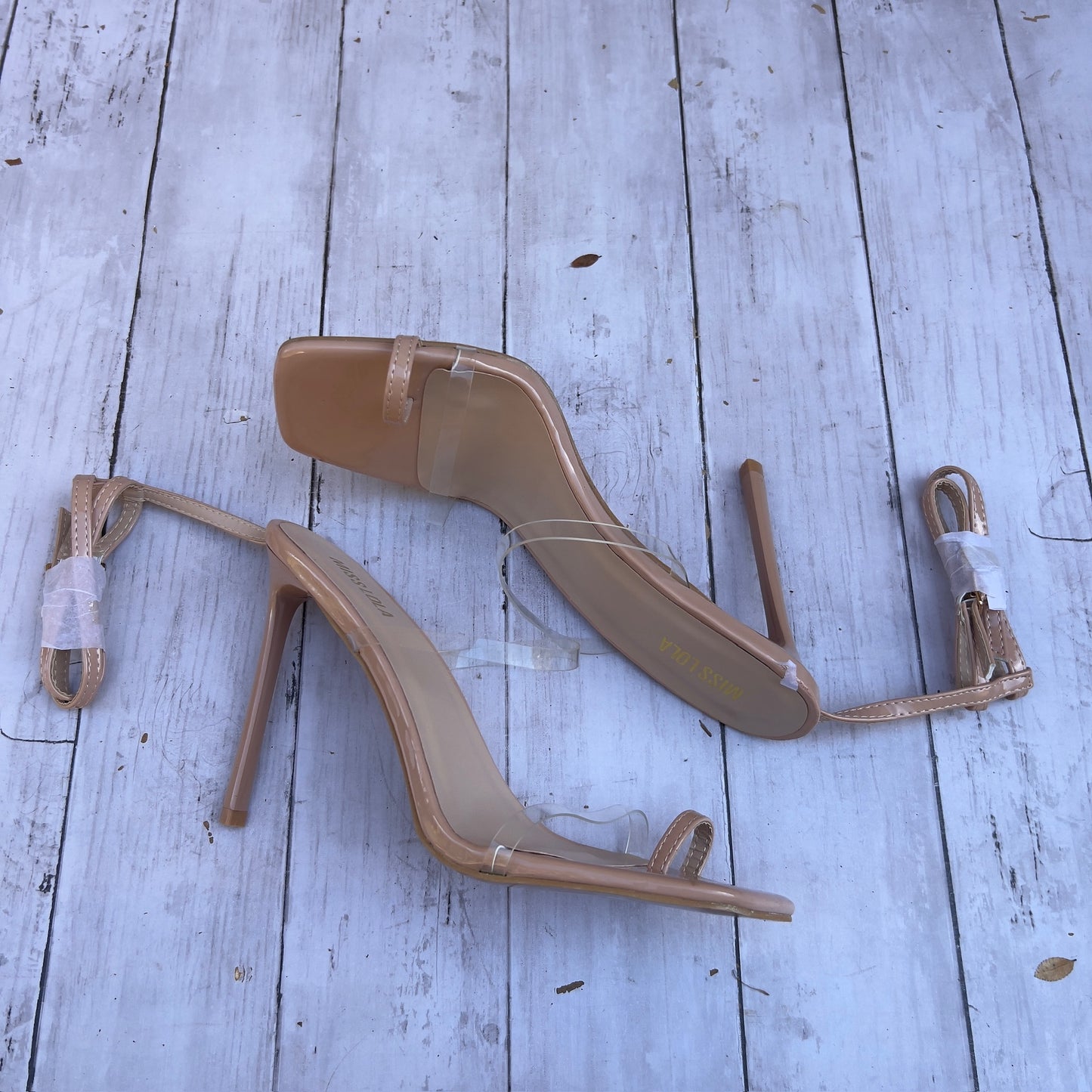 Shoes Heels Stiletto By Miss Lola In Tan, Size: 10