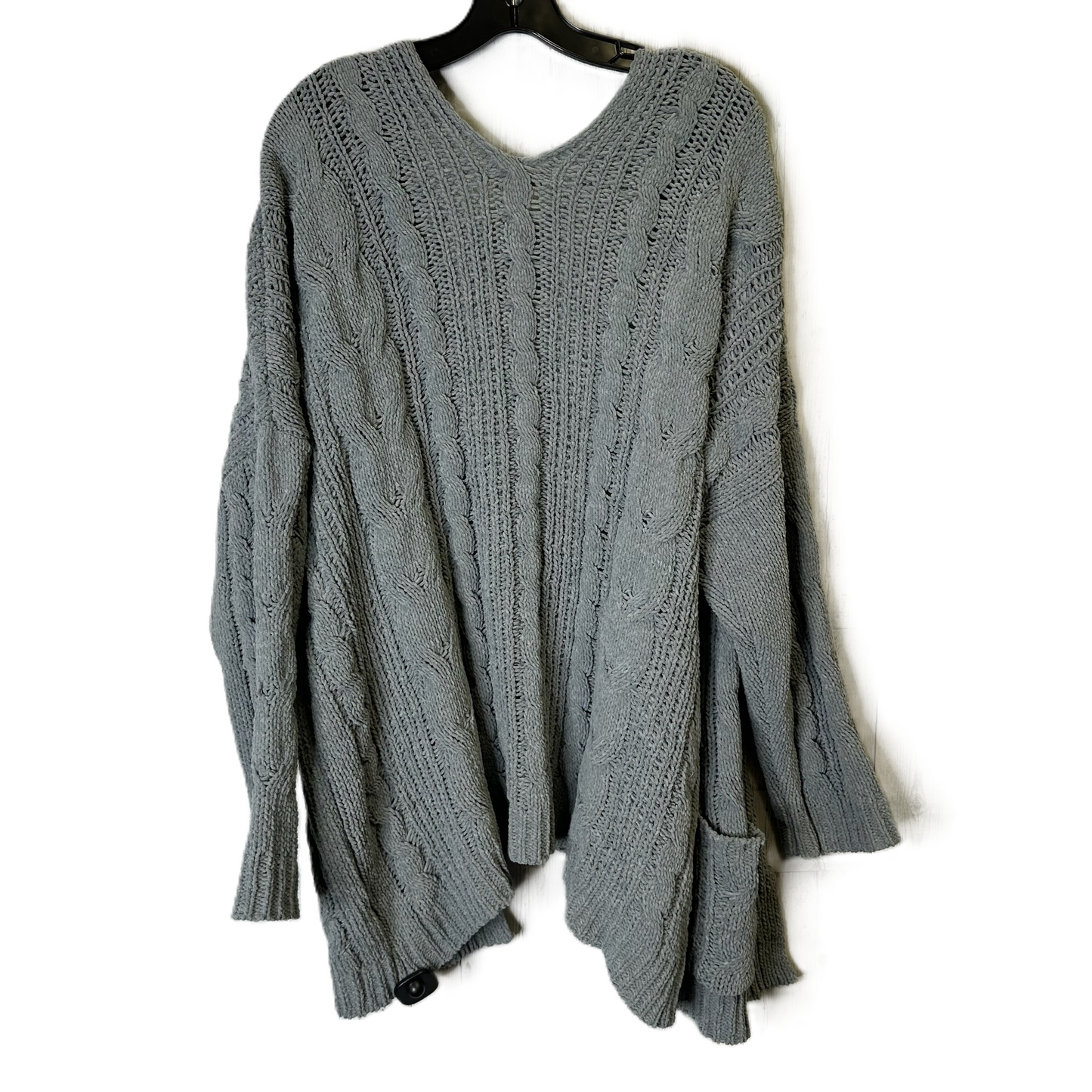 Sweater Cardigan By Love Tree In Grey, Size: L