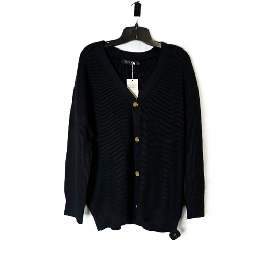 Sweater Cardigan By efan In Black, Size: S