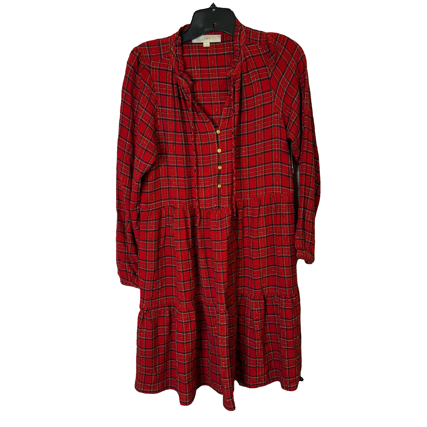 Dress Casual Short By Loft In Red, Size: Xs