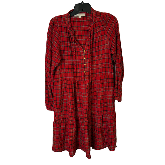 Dress Casual Short By Loft In Red, Size: Xs