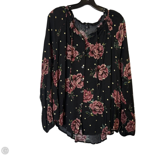 Top Long Sleeve By Torrid In Black, Size: 18