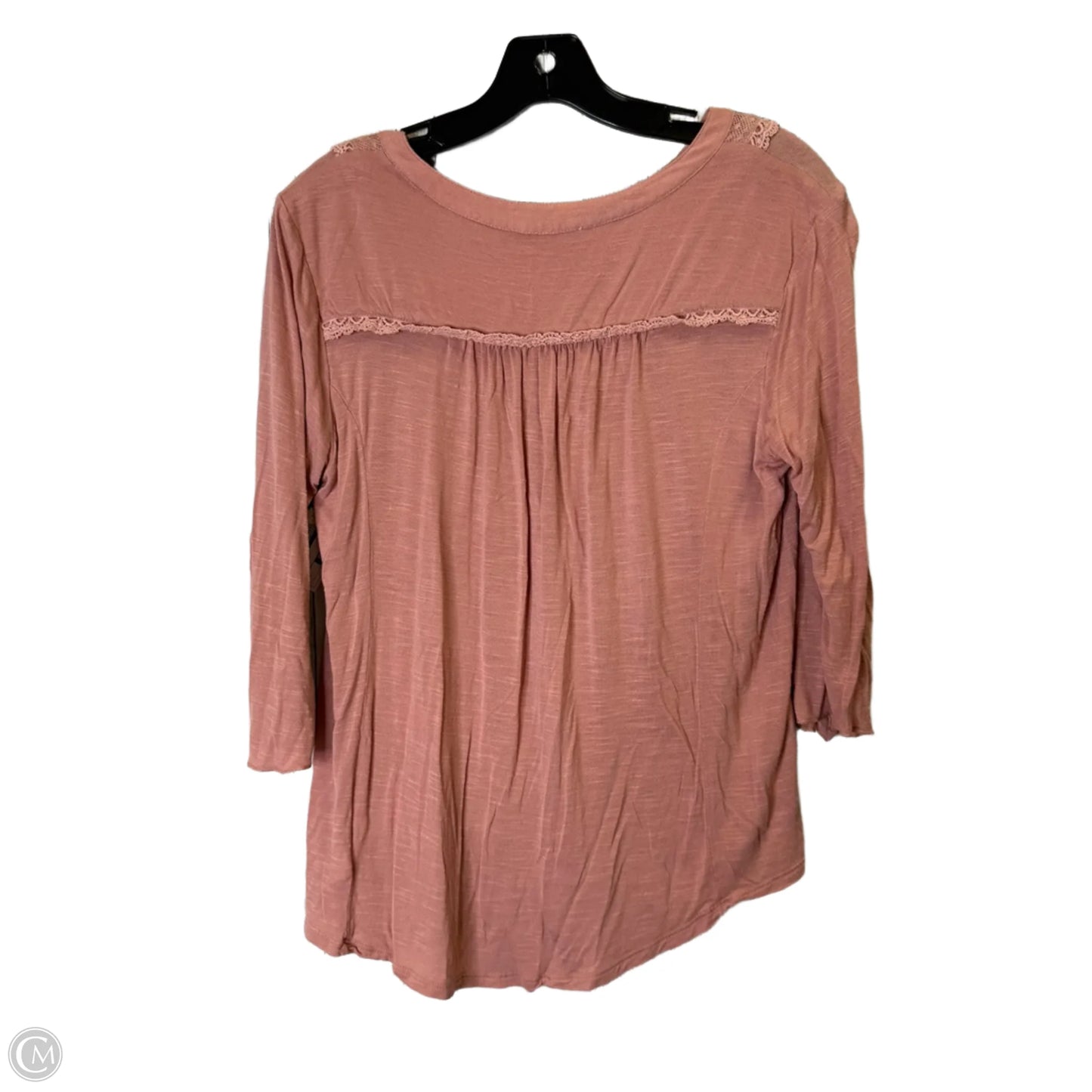Top Long Sleeve By Vintage America In Pink, Size: M