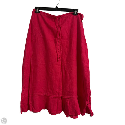 Skirt Maxi By Choices In Pink, Size: Xl