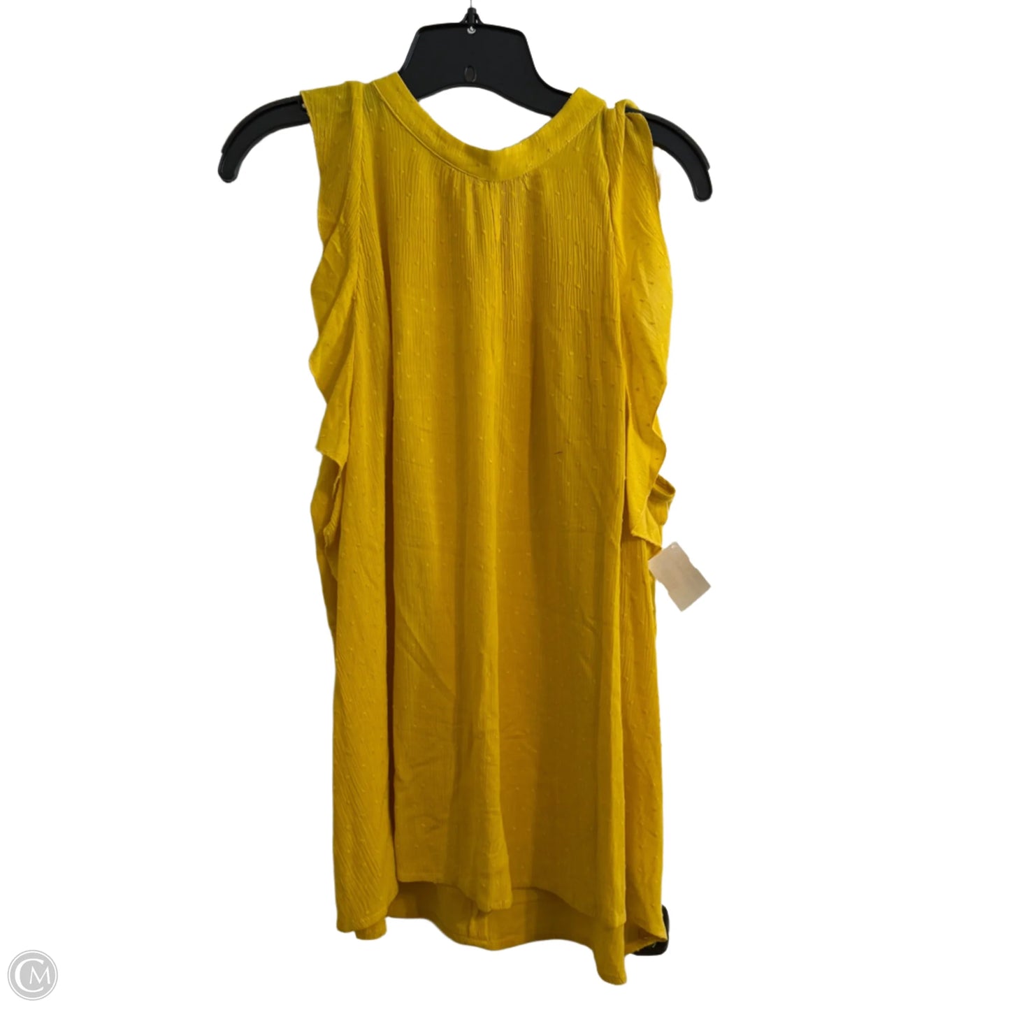 Top Sleeveless By Maeve In Yellow, Size: Xl