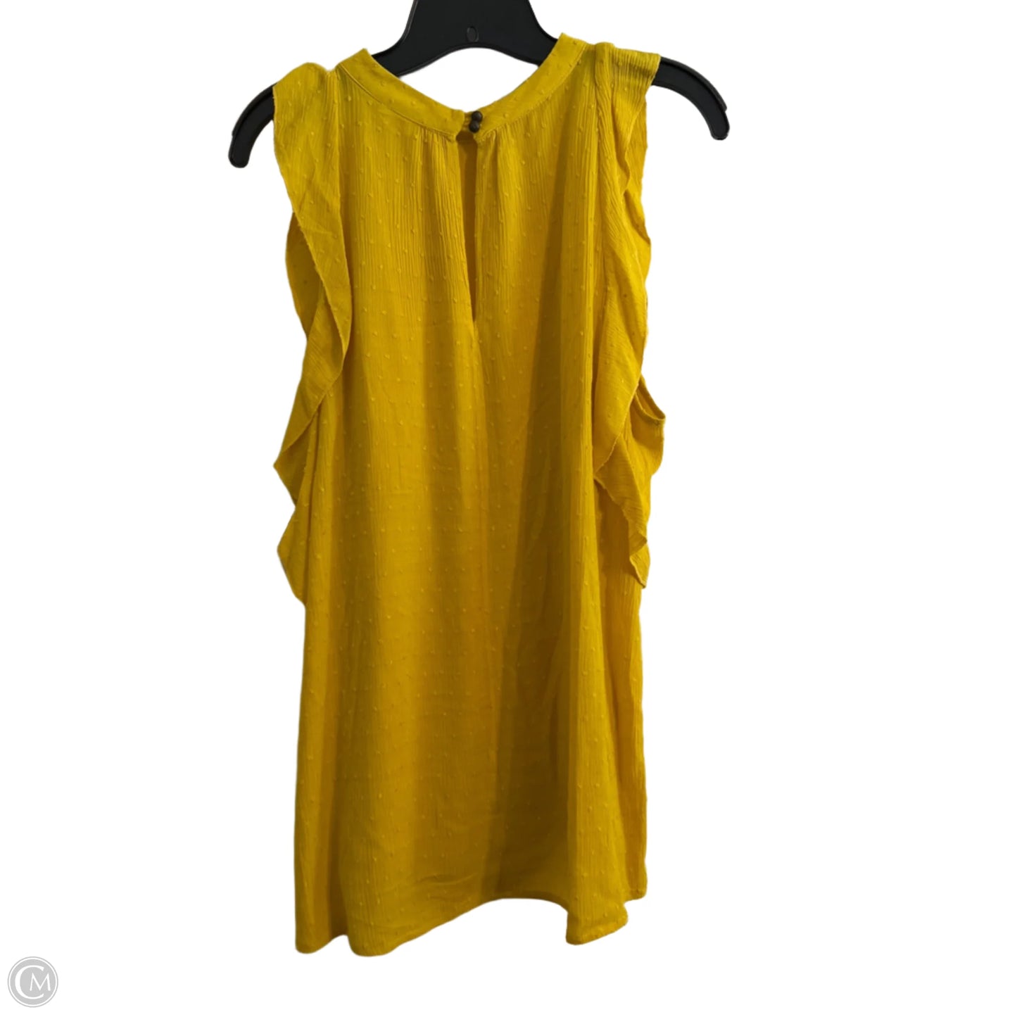 Top Sleeveless By Maeve In Yellow, Size: Xl