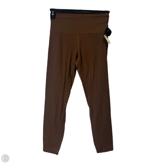 Athletic Leggings By Lululemon In Brown, Size: 8
