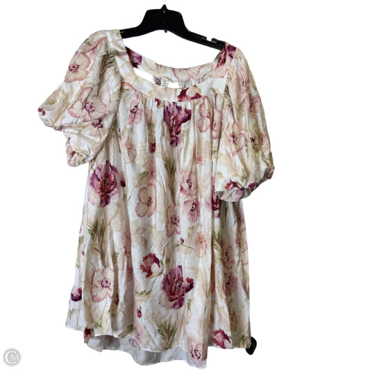 Dress Casual Short By H&m In Floral Print, Size: L