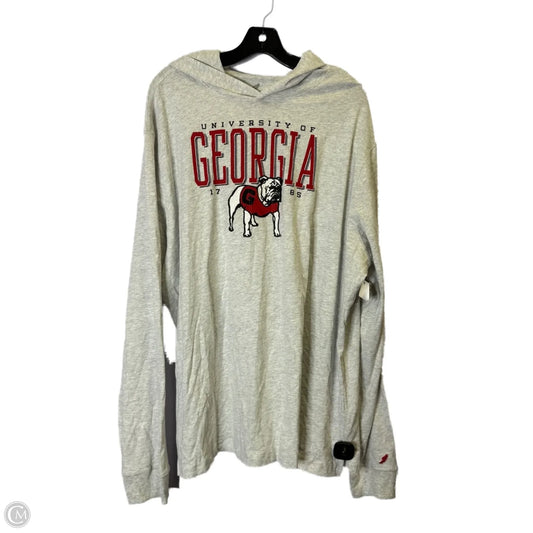 Sweatshirt Hoodie By Clothes Mentor In Grey, Size: 2x