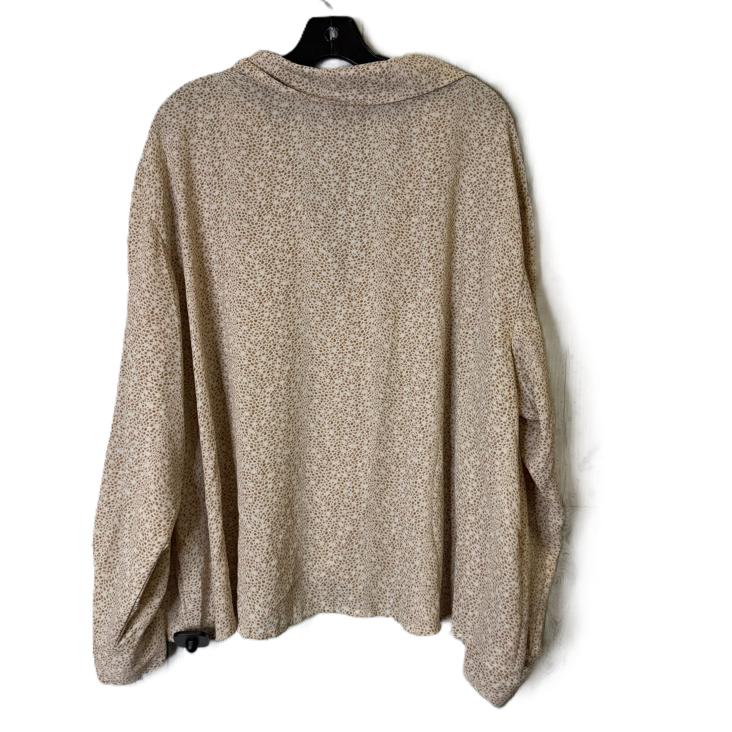 Top Long Sleeve By Worthington In Brown, Size: 2x