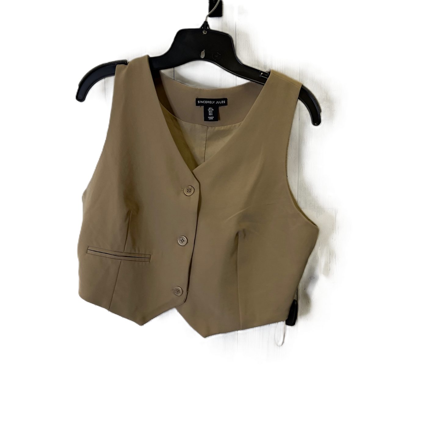 Vest Other By Clothes Mentor In Brown, Size: L