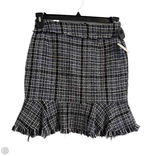 Skirt Mini & Short By Shein In Black & Blue, Size: S