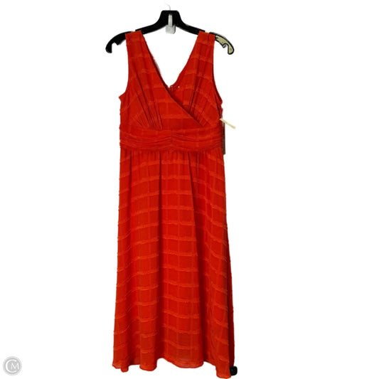 Dress Casual Midi By Nanette By Nanette Lepore In Orange, Size: 8