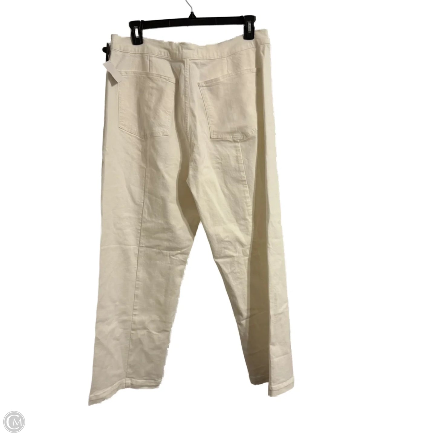 Jeans Wide Leg By Madewell In White, Size: 16