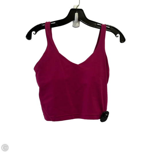 Athletic Tank Top By Lululemon In Pink