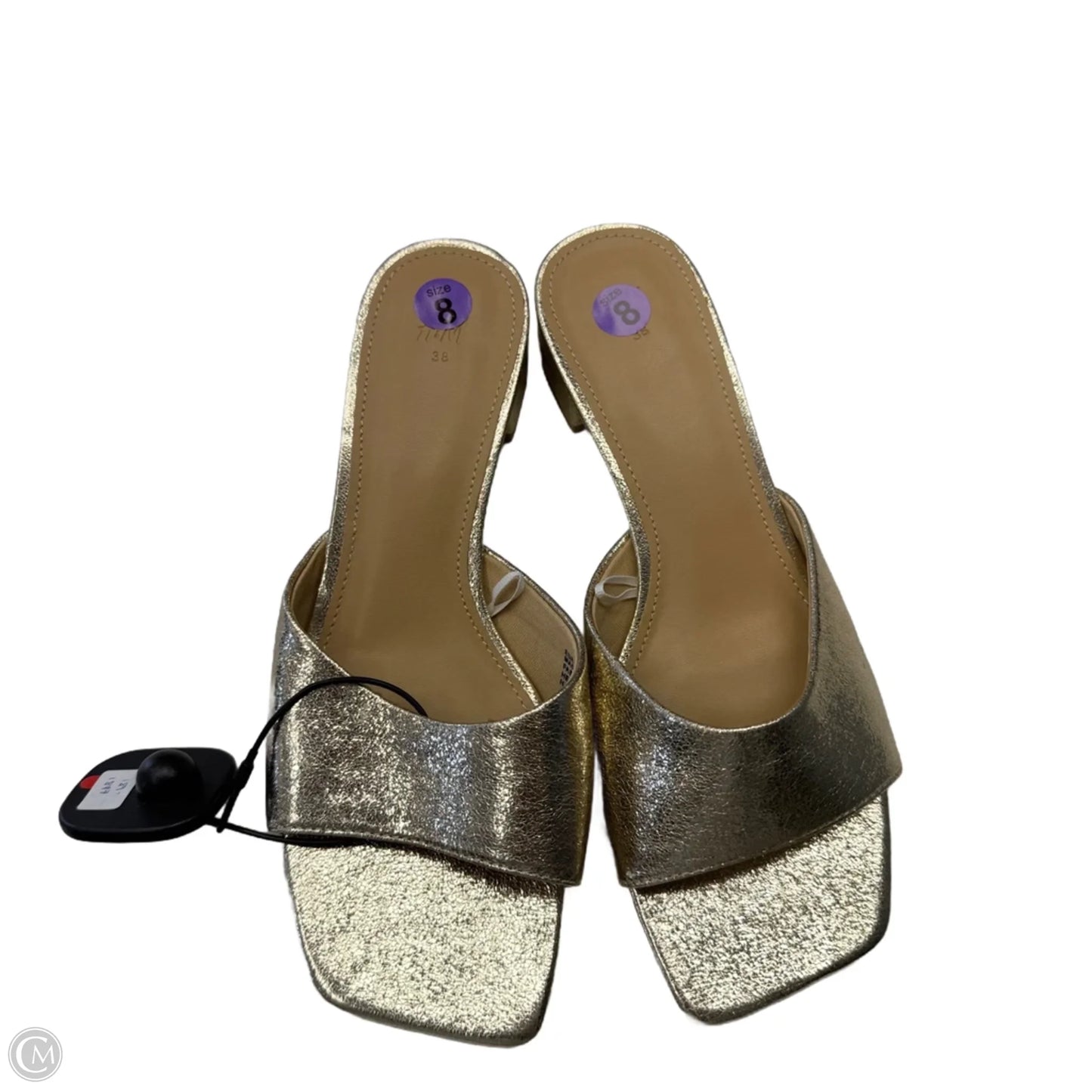 Sandals Flats By H&m In Gold, Size: 8