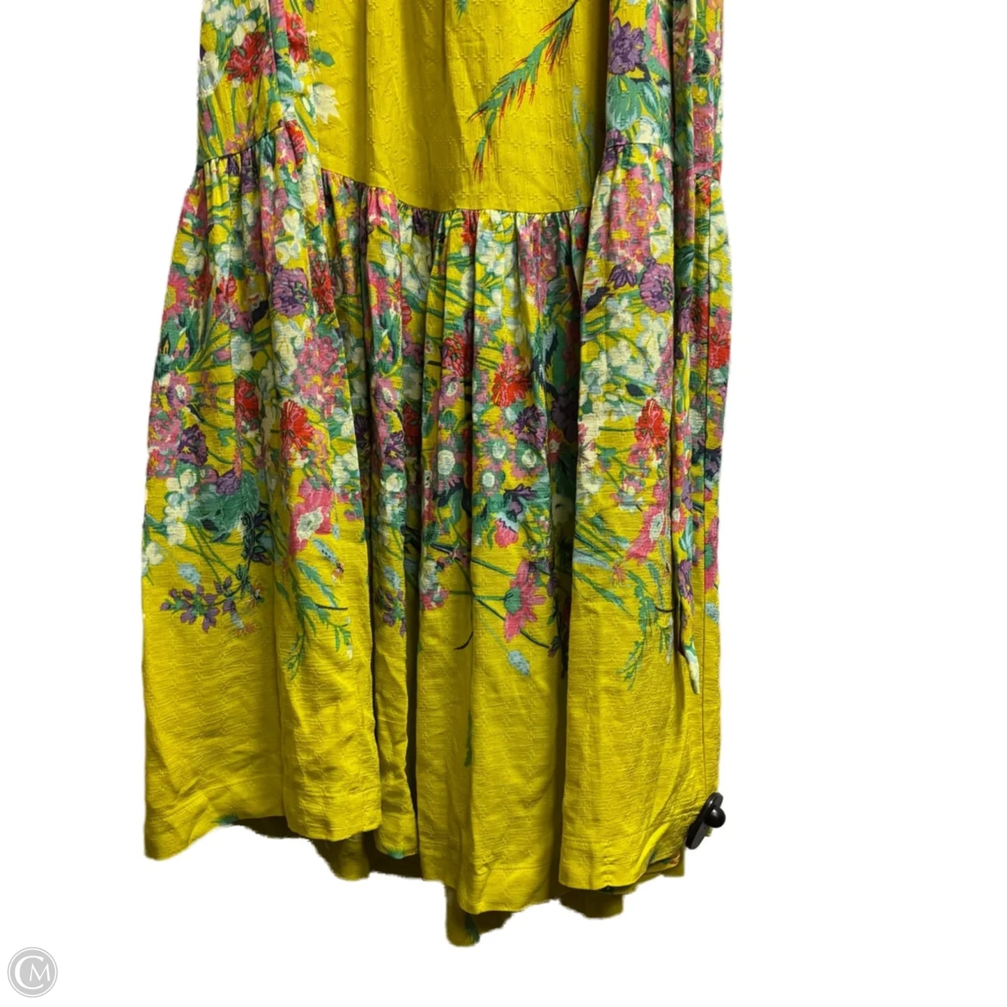 Dress Casual Maxi By Anthropologie In Yellow, Size: 1x