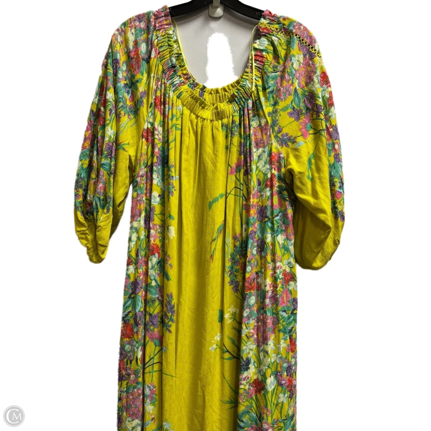 Dress Casual Maxi By Anthropologie In Yellow, Size: 1x