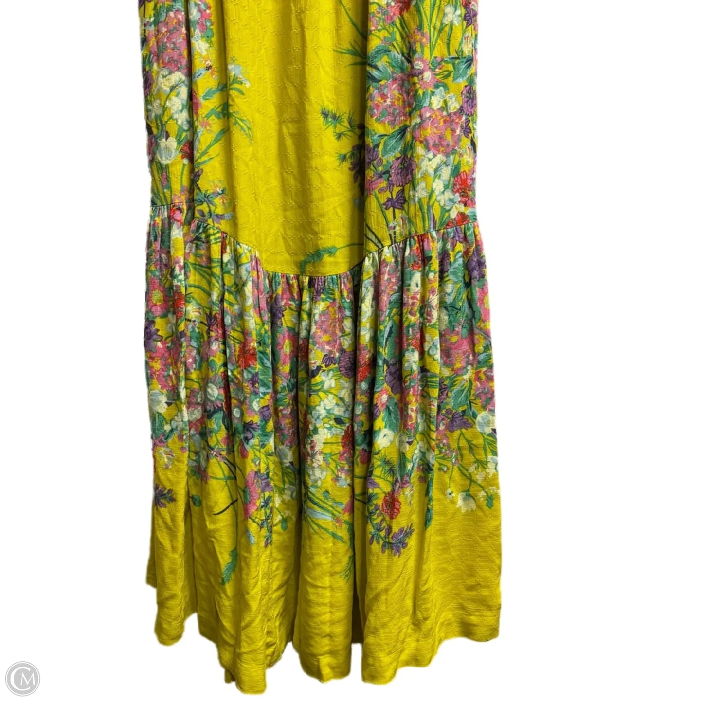 Dress Casual Maxi By Anthropologie In Yellow, Size: 1x