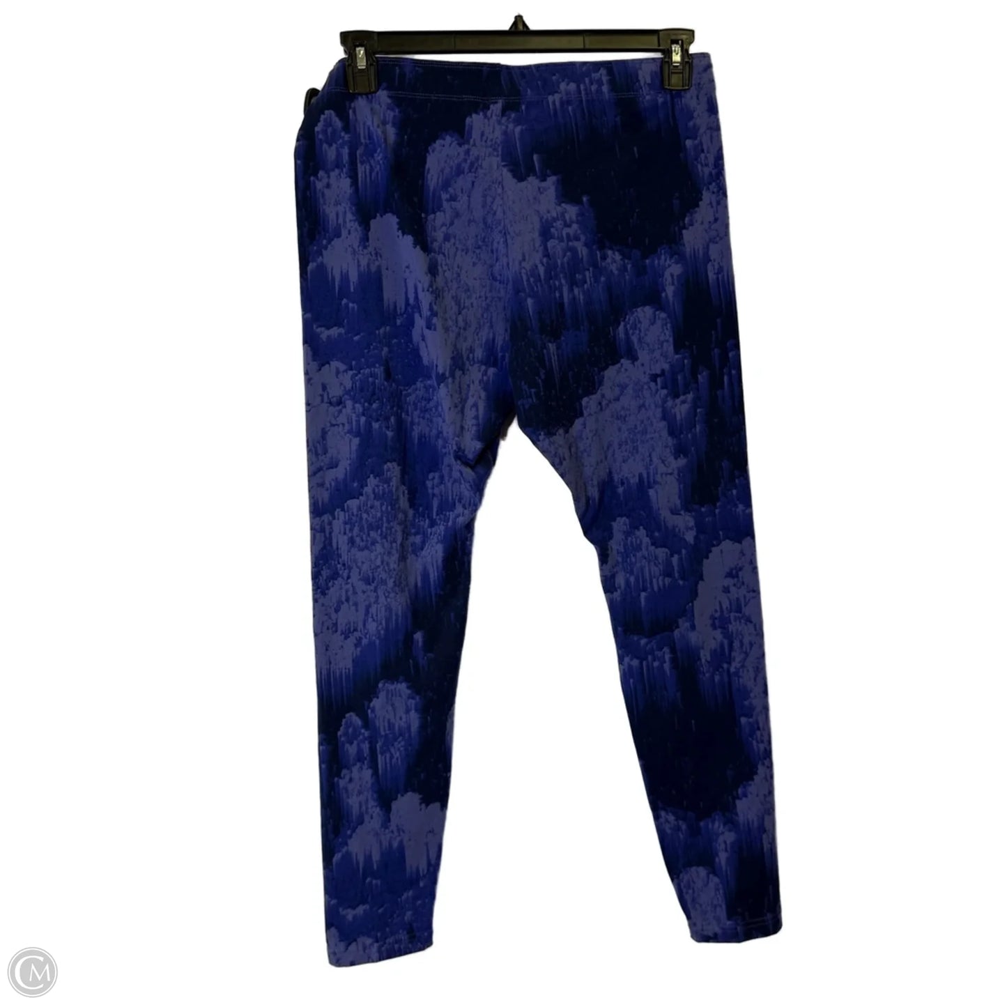 Athletic Leggings By Nike Apparel In Blue, Size: Xl