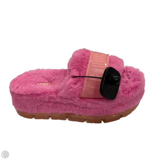 Sandals Designer By Ugg In Pink, Size: 6