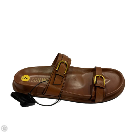 Sandals Flats By Cmc In Brown, Size: 7