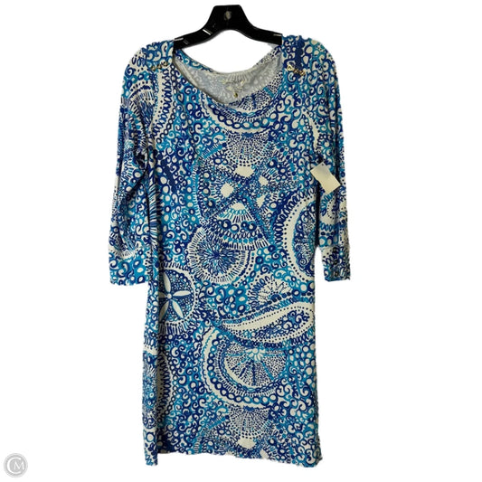 Dress Casual Midi By Lilly Pulitzer In Blue, Size: Xl