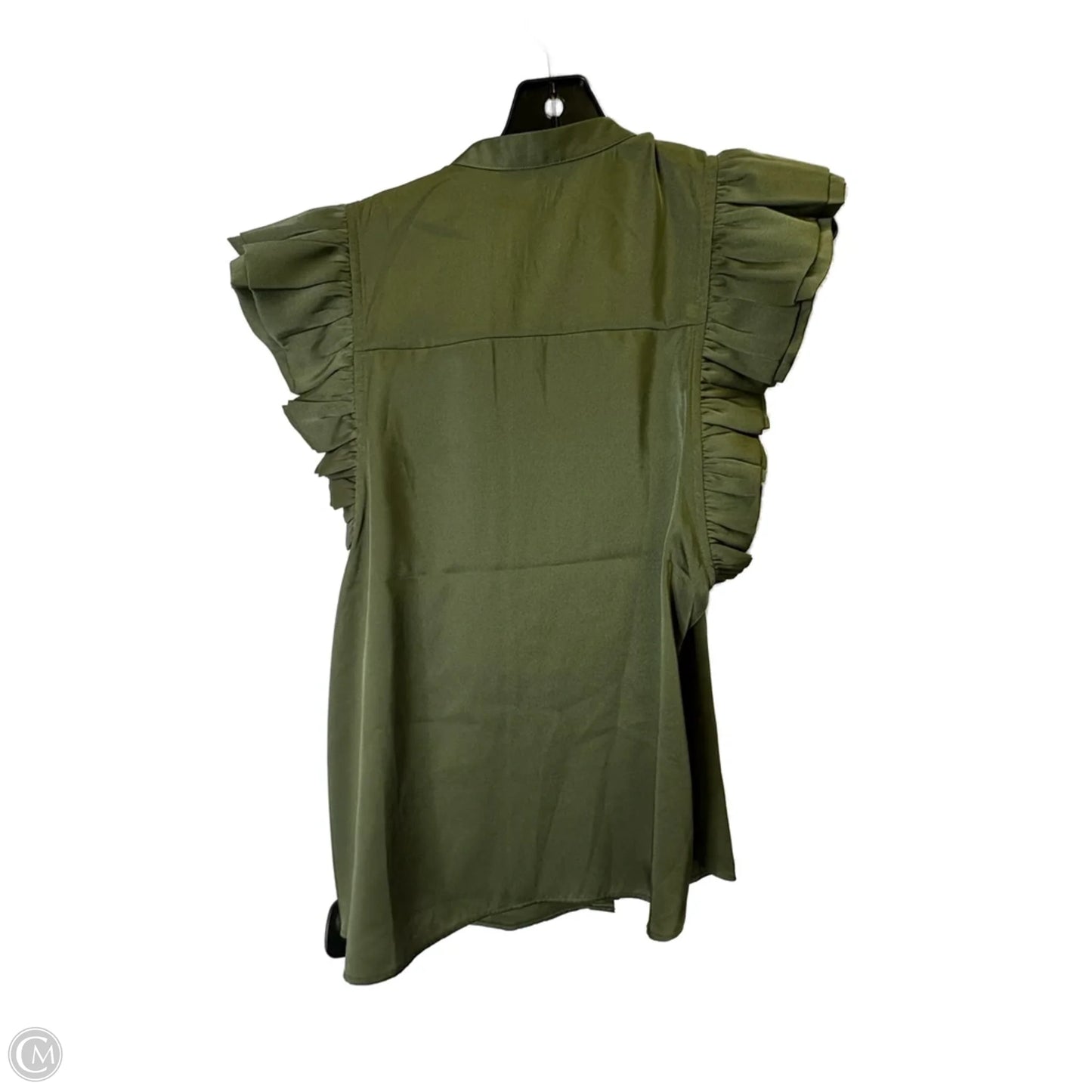 Top Sleeveless By Express In Green, Size: M