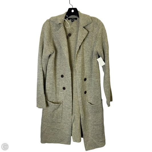 Sweater Cardigan By Love Tree In Beige, Size: M