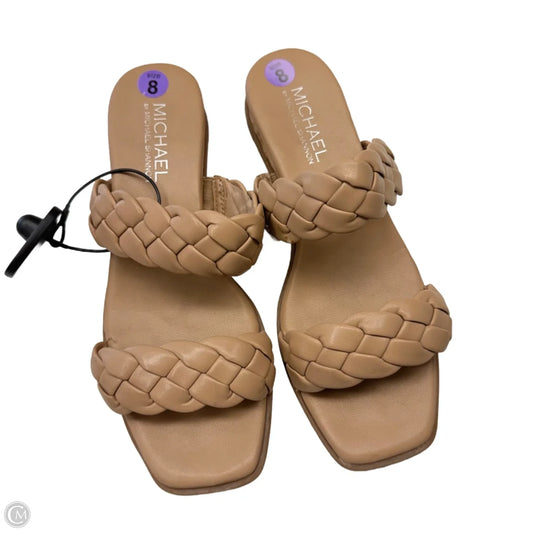 Sandals Flats By Michael Shannon In Tan, Size: 8